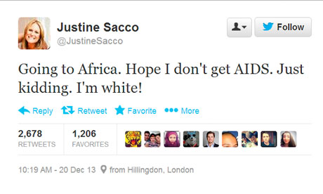 Tweet Justine Sacco